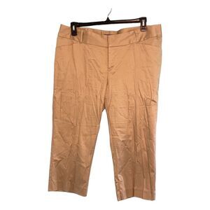 Mossimo Classic Fit Straight Leg Cropped Chino Capri Pants 16